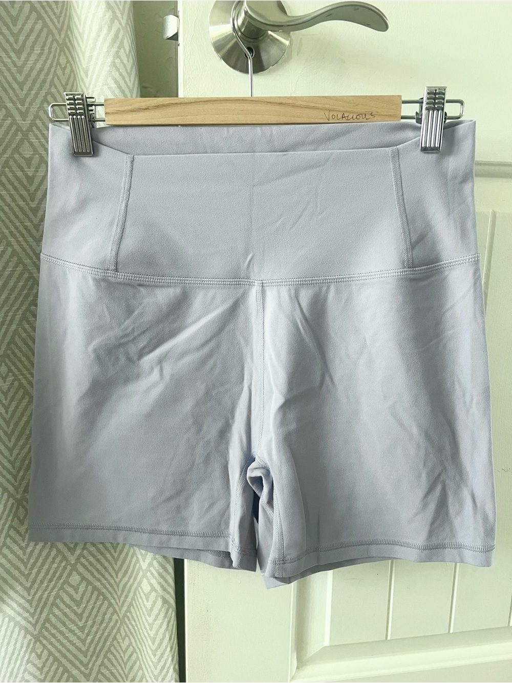 FP Movement Light Lavender Periwinkle High-Rise Athletic Biker Yoga Shorts Large